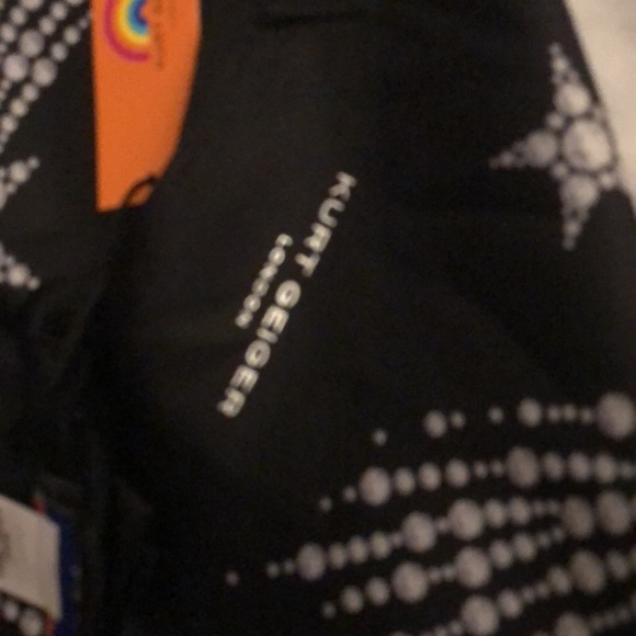 Kurt Geiger Black Evil Eye & Celestial 100% Silk Square Bandana Scarf NWT - Picture 15 of 16